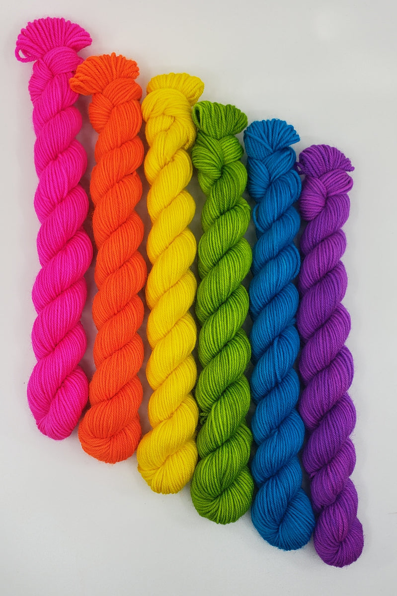 Neon Pride Rainbow Mini Bundle - Neighborhood Fiber Co.