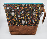 Owls in the Leaves - Project Bag - Medium