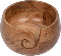 Yarn Bowl - EDHAS Acacia Wooden (7" x 7" x 4'')