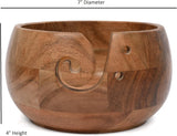 Yarn Bowl - EDHAS Acacia Wooden (7" x 7" x 4'')