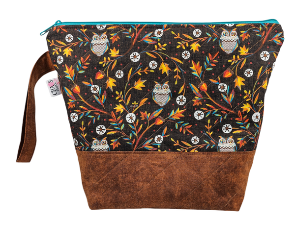 Owls in the Leaves - Project Bag - Medium