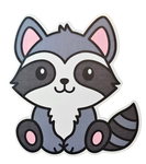 Racoon baby - Chaos Sticker