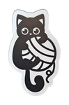 BW Cat Hugging Yarn Ball - Chaos Sticker