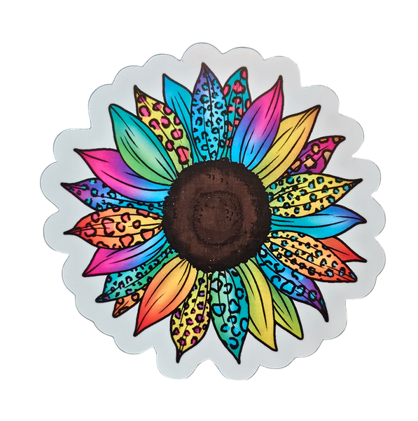 Rainbow Sunflower - Chaos Sticker