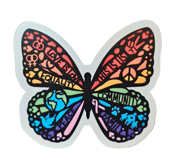 Love is Love Butterfly - Chaos Sticker