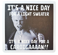 Billy Idol - Nice Day for a Cardigan! - Chaos Sticker