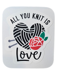 All You Knit is Love - Chaos Sticker