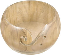Yarn Bowl - Natural Wood (5.9x5.9x3)