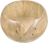 Yarn Bowl - Natural Wood (5.9x5.9x3)
