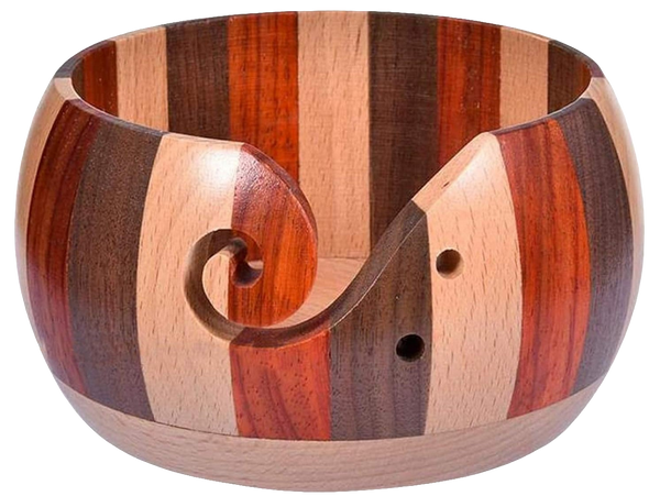 Yarn Bowl - Joyeee Wooden (6" x 6" x 3'')